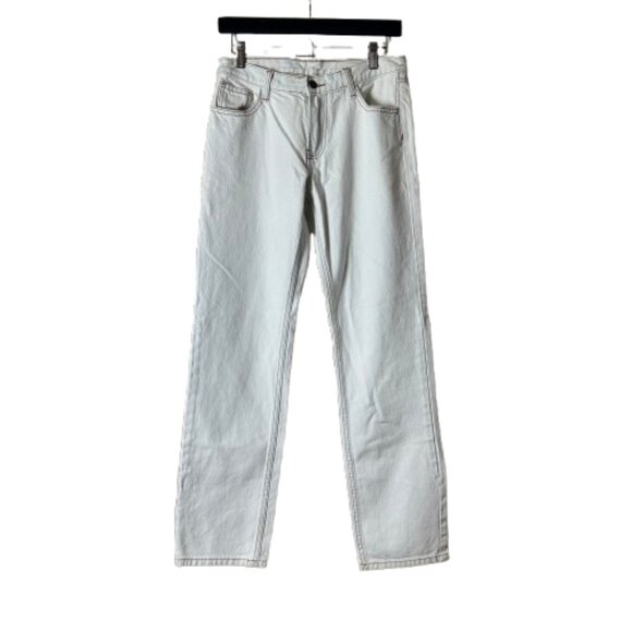 J. GALT / Brandy Melville White Jeans Wide Leg Size Medium - Picture 1 of 10